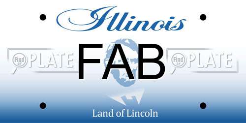 FAB Illinois License Plate