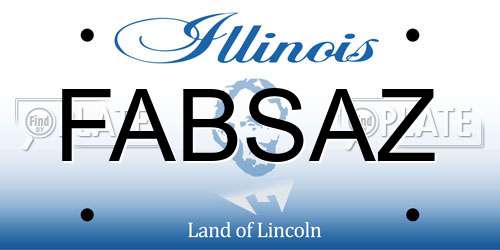 FABSAZ Illinois License Plate