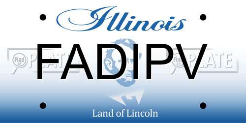 FADIPV Illinois License Plate