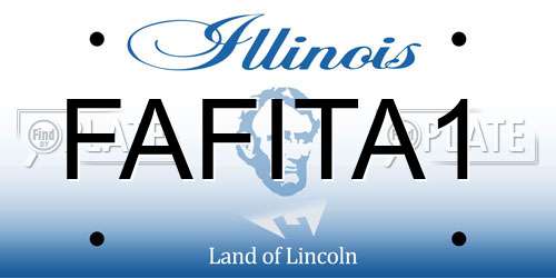 FAFITA1 Illinois License Plate