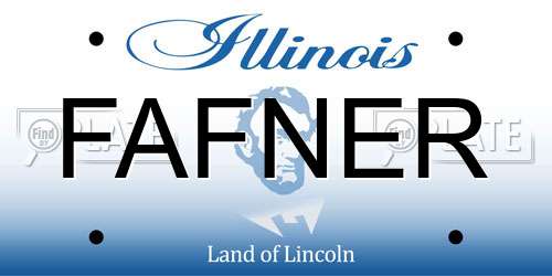 FAFNER Illinois License Plate