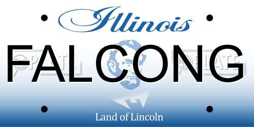 FALCONG Illinois License Plate
