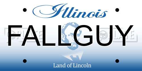 FALLGUY Illinois License Plate