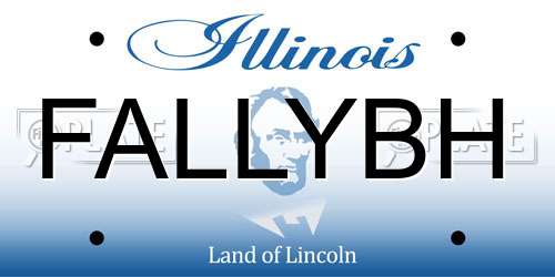 FALLYBH Illinois License Plate