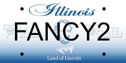 FANCY2 Illinois License Plate