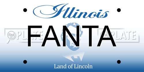 FANTA Illinois License Plate