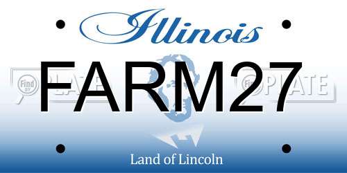 FARM27 Illinois License Plate