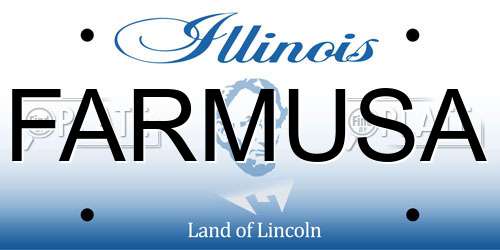 FARMUSA Illinois License Plate