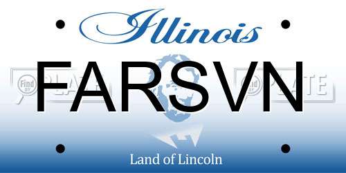 FARSVN Illinois License Plate