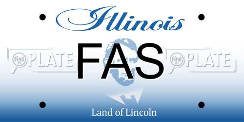 FAS Illinois License Plate