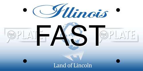 FAST Illinois License Plate