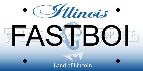 FASTBOI Illinois License Plate