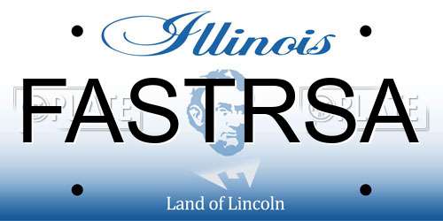 FASTRSA Illinois License Plate