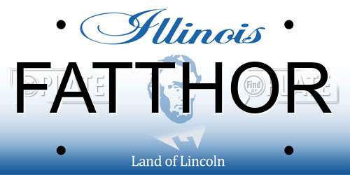 FATTHOR Illinois License Plate