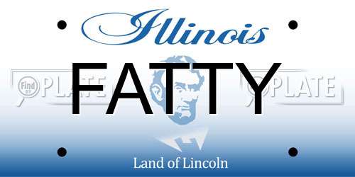 FATTY Illinois License Plate