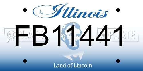 FB11441 Illinois License Plate