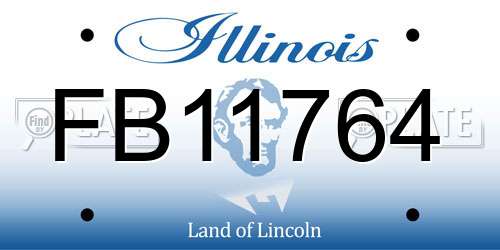FB11764 Illinois License Plate