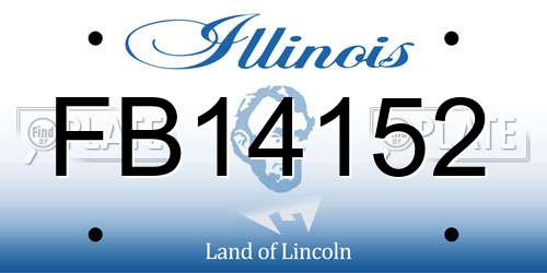FB14152 Illinois License Plate