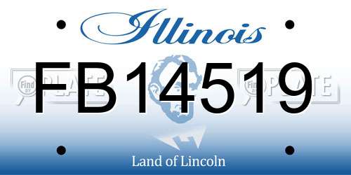 FB14519 Illinois License Plate