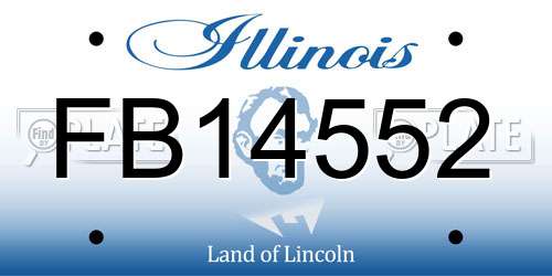 FB14552 Illinois License Plate