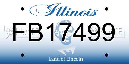 FB17499 Illinois License Plate