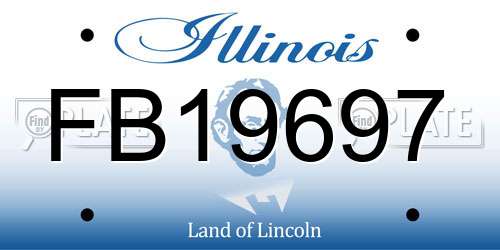 FB19697 Illinois License Plate