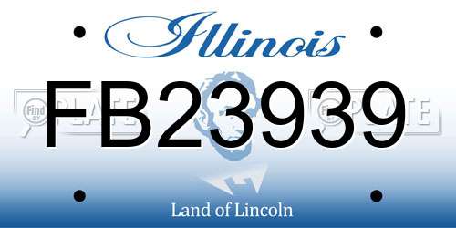FB23939 Illinois License Plate