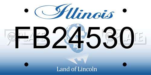 FB24530 Illinois License Plate