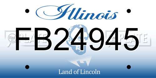 FB24945 Illinois License Plate