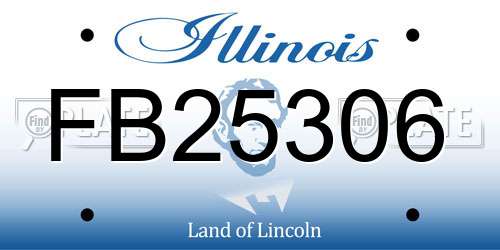 FB25306 Illinois License Plate