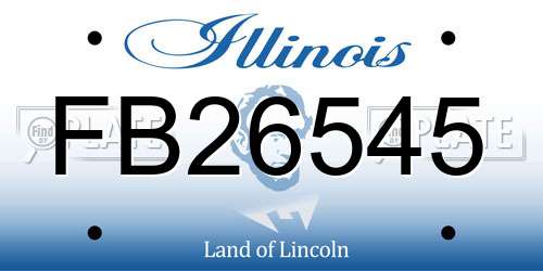 FB26545 Illinois License Plate
