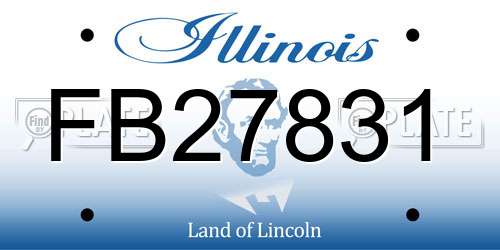 FB27831 Illinois License Plate