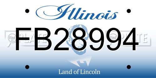 FB28994 Illinois License Plate