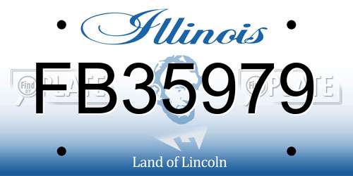 FB35979 Illinois License Plate
