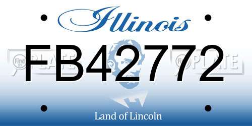 FB42772 Illinois License Plate
