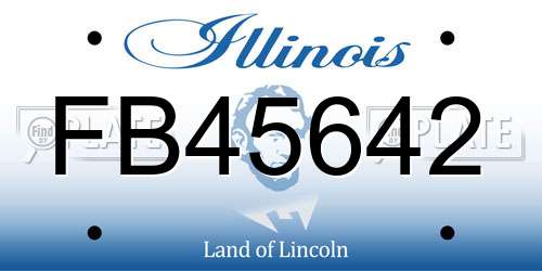FB45642 Illinois License Plate
