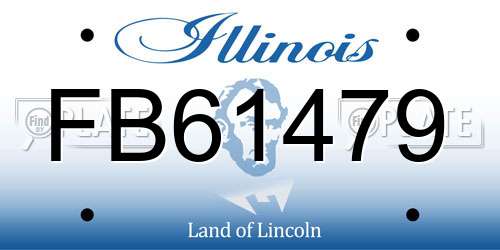 FB61479 Illinois License Plate