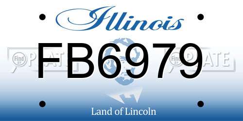FB6979 Illinois License Plate