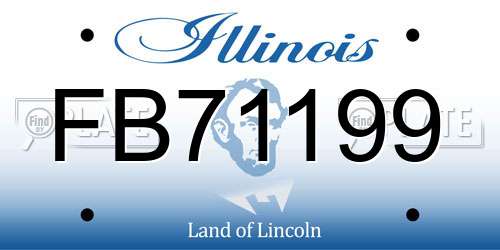 FB71199 Illinois License Plate