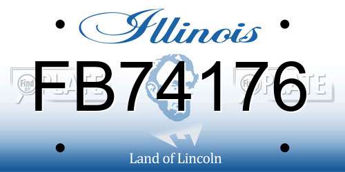 FB74176 Illinois License Plate