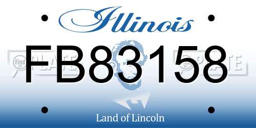FB83158 Illinois License Plate