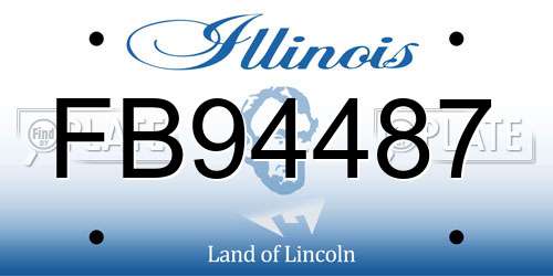 FB94487 Illinois License Plate