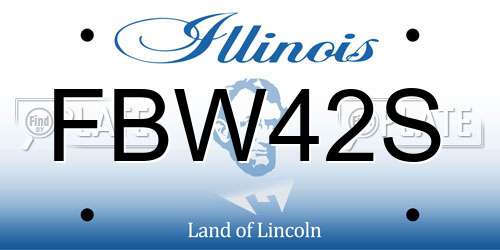 FBW42S Illinois License Plate