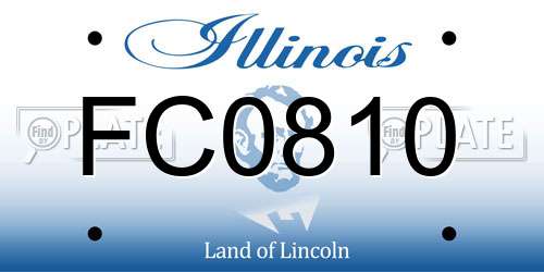 FC0810 Illinois License Plate