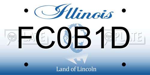 FC0B1D Illinois License Plate