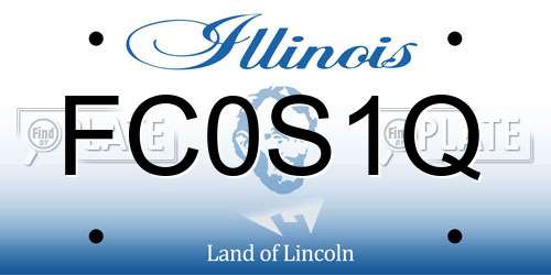 FC0S1Q Illinois License Plate