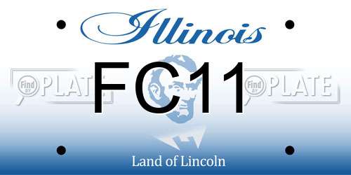 FC11 Illinois License Plate