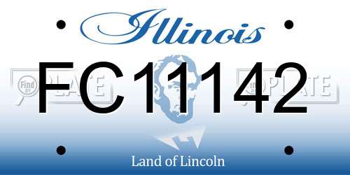 FC11142 Illinois License Plate