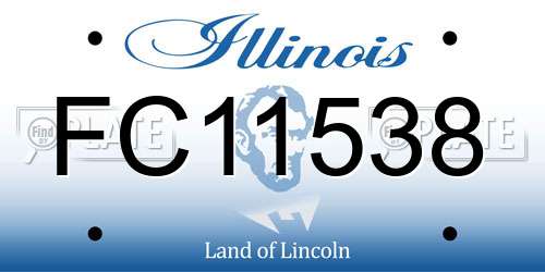 FC11538 Illinois License Plate