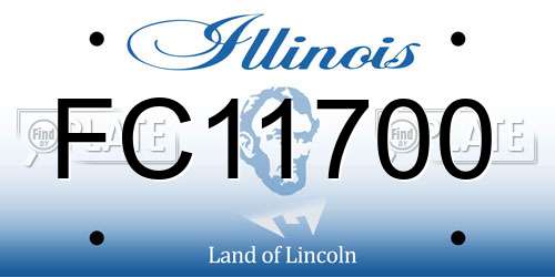 FC11700 Illinois License Plate